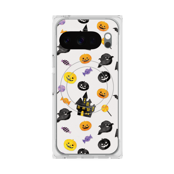 Premium Square Case with Pixelsnap［ Halloween Party - White ］