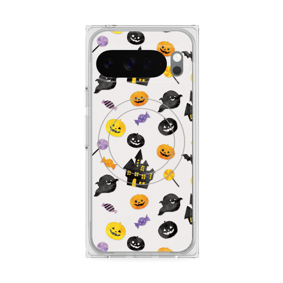 Premium Square Case with Pixelsnap［ Halloween Party - White ］