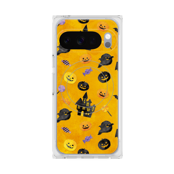 Premium Square Case with Pixelsnap［ Halloween Party - Orange ］