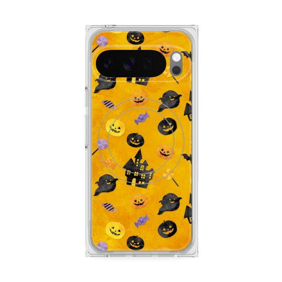 Premium Square Case with Pixelsnap［ Halloween Party - Orange ］