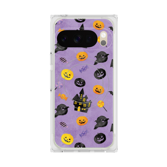 Premium Square Case with Pixelsnap［ Halloween Party - Purple ］