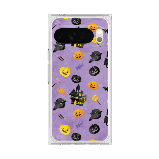 Premium Square Case with Pixelsnap［ Halloween Party - Purple ］