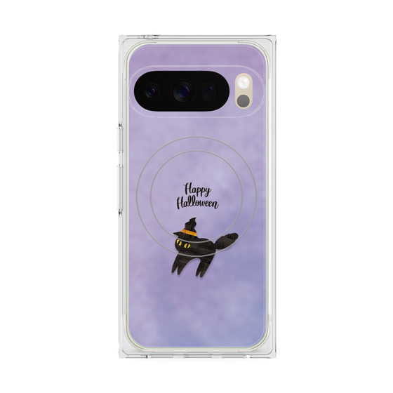 Premium Square Case with Pixelsnap［ Happy Halloween - Black cat ］