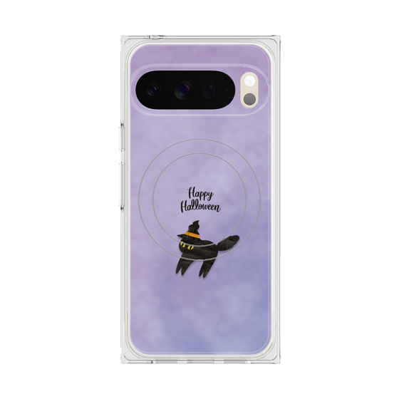 Premium Square Case with Pixelsnap［ Happy Halloween - Black cat ］