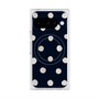 Premium Square Case with Pixelsnap［ Watercolor Dots Retro Color - Navy ］