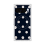Premium Square Case with Pixelsnap［ Watercolor Dots Retro Color - Navy ］