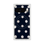 Premium Square Case with Pixelsnap［ Watercolor Dots Retro Color - Navy ］