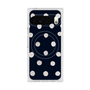 Premium Square Case with Pixelsnap［ Watercolor Dots Retro Color - Navy ］