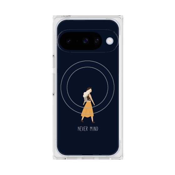 Premium Square Case with Pixelsnap［ Never Mind - Navy ］