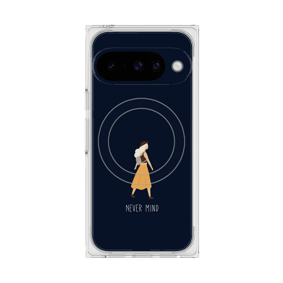 Premium Square Case with Pixelsnap［ Never Mind - Navy ］