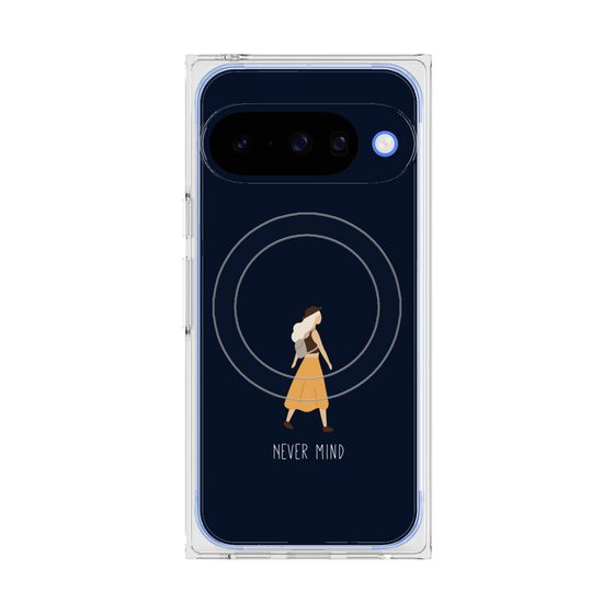 Premium Square Case with Pixelsnap［ Never Mind - Navy ］