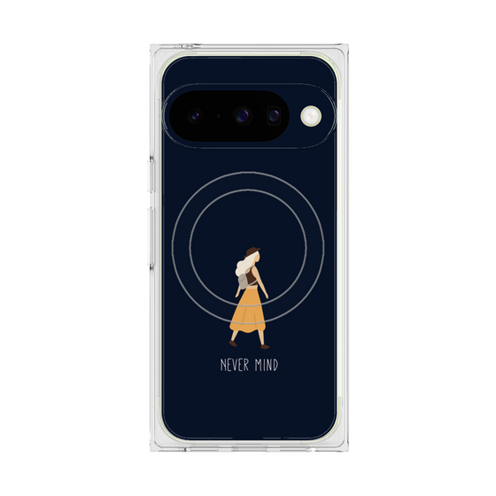 Premium Square Case with Pixelsnap［ Never Mind - Navy ］