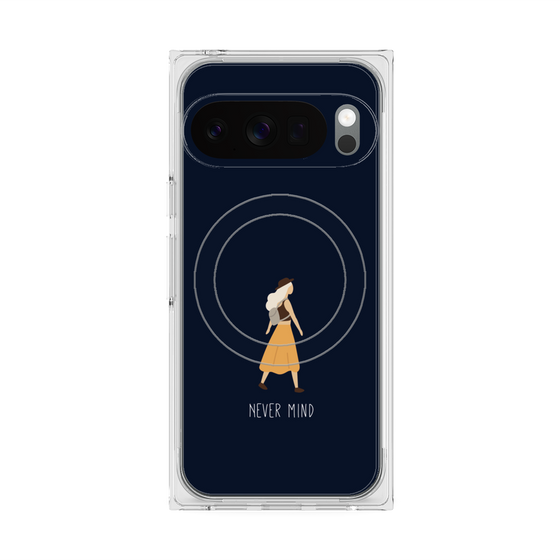 Premium Square Case with Pixelsnap［ Never Mind - Navy ］