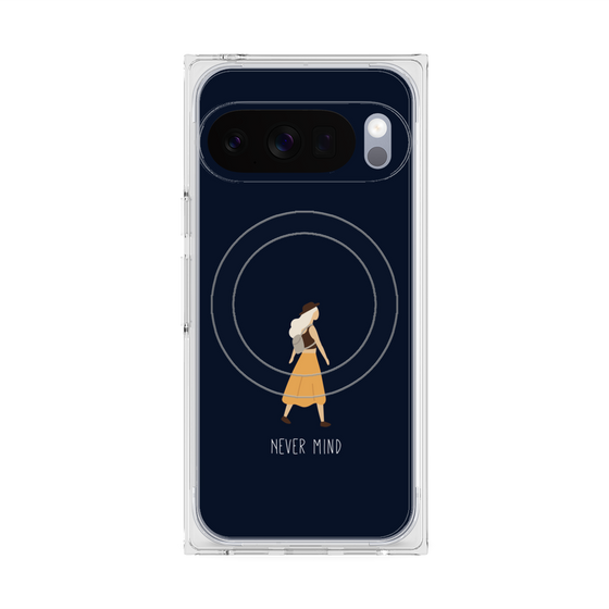 Premium Square Case with Pixelsnap［ Never Mind - Navy ］