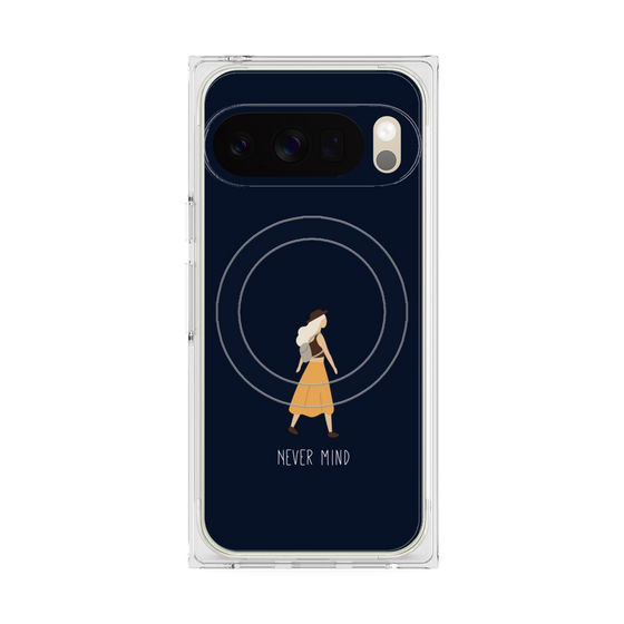 Premium Square Case with Pixelsnap［ Never Mind - Navy ］