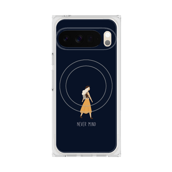 Premium Square Case with Pixelsnap［ Never Mind - Navy ］