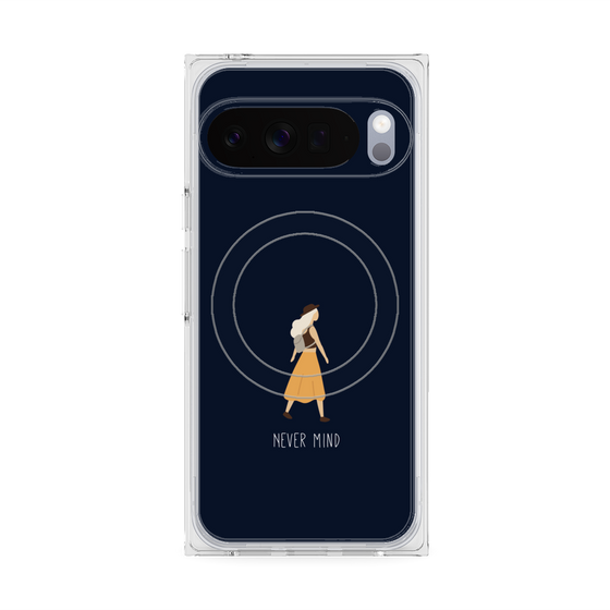 Premium Square Case with Pixelsnap［ Never Mind - Navy ］