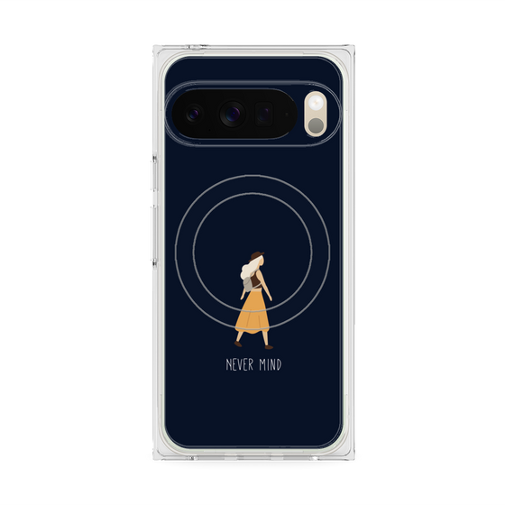Premium Square Case with Pixelsnap［ Never Mind - Navy ］