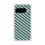 Premium Square Case with Pixelsnap［ Small Stripe - Navy × Green ］