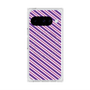 Premium Square Case with Pixelsnap［ Small Stripe - Purple × Pink ］
