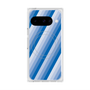 Premium Square Case with Pixelsnap［ Middle Stripe - Blue ］