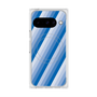 Premium Square Case with Pixelsnap［ Middle Stripe - Blue ］