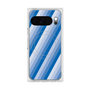 Premium Square Case with Pixelsnap［ Middle Stripe - Blue ］