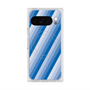 Premium Square Case with Pixelsnap［ Middle Stripe - Blue ］