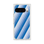 Premium Square Case with Pixelsnap［ Middle Stripe - Blue ］