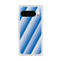 Premium Square Case with Pixelsnap［ Middle Stripe - Blue ］