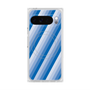 Premium Square Case with Pixelsnap［ Middle Stripe - Blue ］