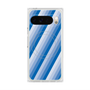 Premium Square Case with Pixelsnap［ Middle Stripe - Blue ］