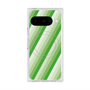 Premium Square Case with Pixelsnap［ Middle Stripe - Green ］