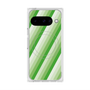 Premium Square Case with Pixelsnap［ Middle Stripe - Green ］