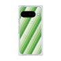 Premium Square Case with Pixelsnap［ Middle Stripe - Green ］