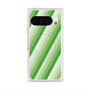 Premium Square Case with Pixelsnap［ Middle Stripe - Green ］