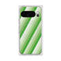 Premium Square Case with Pixelsnap［ Middle Stripe - Green ］