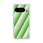 Premium Square Case with Pixelsnap［ Middle Stripe - Green ］