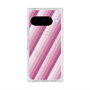 Premium Square Case with Pixelsnap［ Middle Stripe - Pink ］