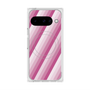 Premium Square Case with Pixelsnap［ Middle Stripe - Pink ］