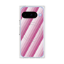 Premium Square Case with Pixelsnap［ Middle Stripe - Pink ］