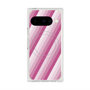 Premium Square Case with Pixelsnap［ Middle Stripe - Pink ］