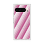 Premium Square Case with Pixelsnap［ Middle Stripe - Pink ］