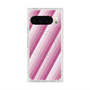 Premium Square Case with Pixelsnap［ Middle Stripe - Pink ］