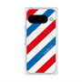 Premium Square Case with Pixelsnap［ Big Stripe - Red × Blue ］