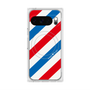 Premium Square Case with Pixelsnap［ Big Stripe - Red × Blue ］