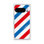 Premium Square Case with Pixelsnap［ Big Stripe - Red × Blue ］