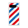 Premium Square Case with Pixelsnap［ Big Stripe - Red × Blue ］