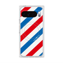 Premium Square Case with Pixelsnap［ Big Stripe - Red × Blue ］