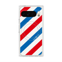 Premium Square Case with Pixelsnap［ Big Stripe - Red × Blue ］